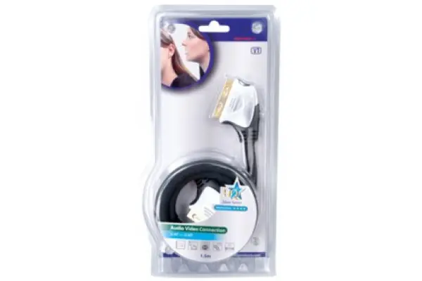 Descuento Cable Euroconector Calidad Oro 1,5m HQS1003