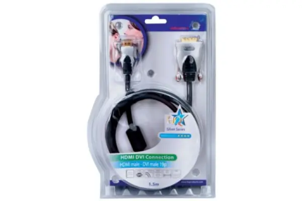 Barato Cable HDMI-DVI 1,5m Calidad Oro HQSS550
