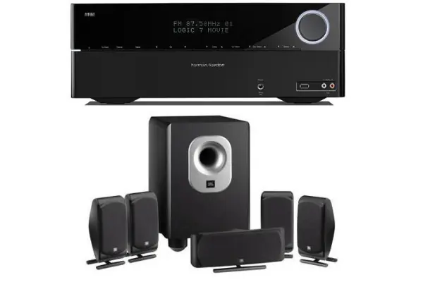 Home Cinema Harman Kardon AVR170 + JBL SCS200.5 Negro Precio De Fábrica