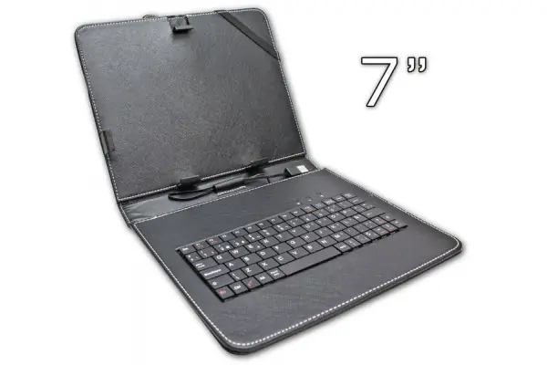 Funda Tablet Teclado 7" Negra Última Versión
