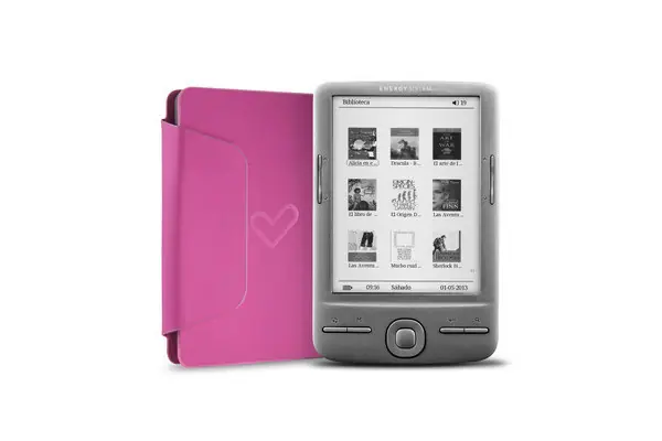 Última Versión eBook Energy Sistem eReader e4 Mini con Funda Rosa