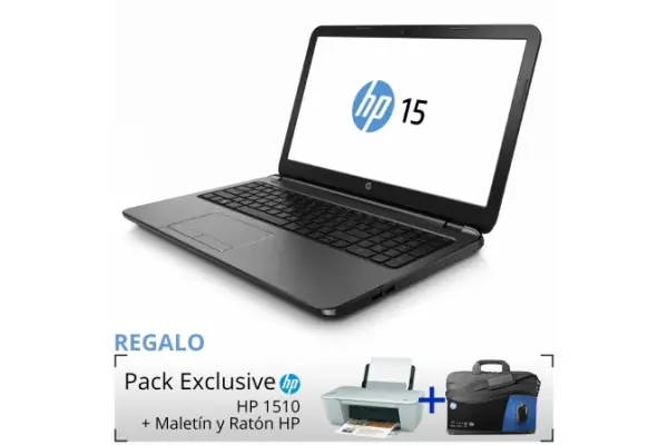 Más Vendido Portatil Hp 15-r204ns + Hp Dj1510 + Maletin Y Raton Hp - I7-5500u - 4GB - 1TB - 15.6 "