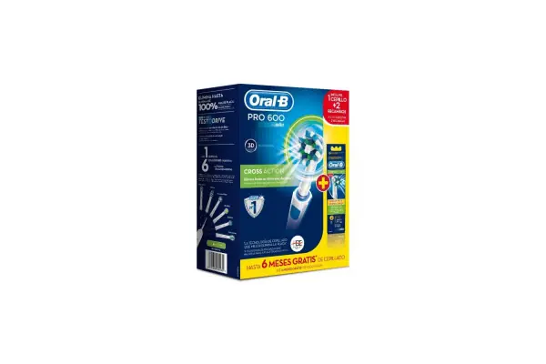 Cepillo eléctrico Oral B PRO600 Cross Action Guau+recambio Gran Oferta
