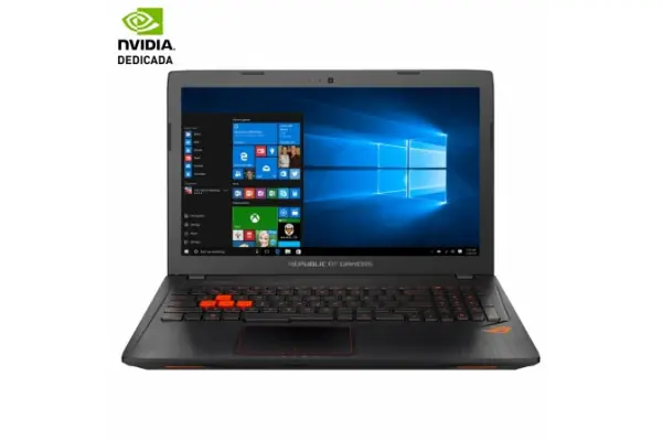 Stock Limitado Portatil Asus Rog Strix GL553VD-DM672T - I7-7700hq 2.8GHZ - 8GB - 1TB - Geforce Gtx1050 4GB - 15.6"/39.6cm Led Fhd - Dvd Rw - W10 - Negro Metal