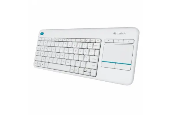 Teclado Inalambrico Logitech Wireless Touch Keyboard K400 Plus Blanco - Multimedia - Para Tv Conectados A Pc - Alcance 10m - Receptor Usb - 2xaa Oferta Flash