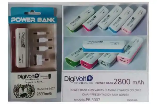 POWER BANK PB-3007 2800MAH DIGIVOLT PB3007 Compra Ahora
