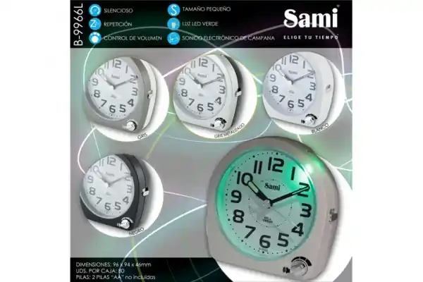 Compra Hoy Despertador Sami CAPILLA B9966