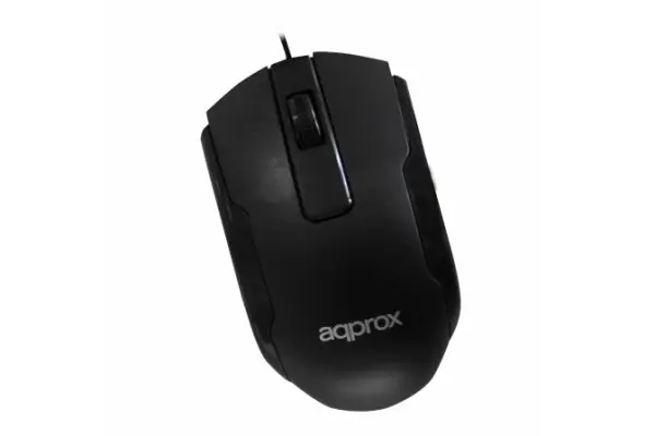 Promoción Exclusiva Raton Optico Approx APPOMOFFICEB Negro - 1000dpi - Plug And Play - Usb 2.0