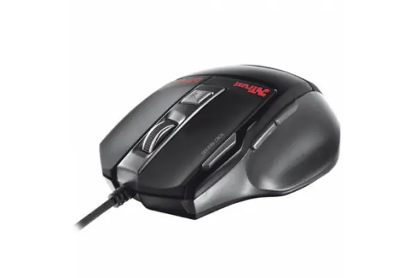 Precio Económico Raton Gaming Con Cable Trust Gxt 25 800-2000dpi 7 Botones Laterales De Goma Usb Negro