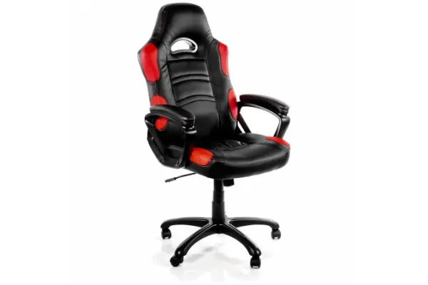 Silla Gamer Arozzi Enzo Roja - Altura Ajustable - Reposabrazos Acolchados - Respaldo Inclinable - 5 Ruedas - Soporta Hasta 120kg Ocasión Especial