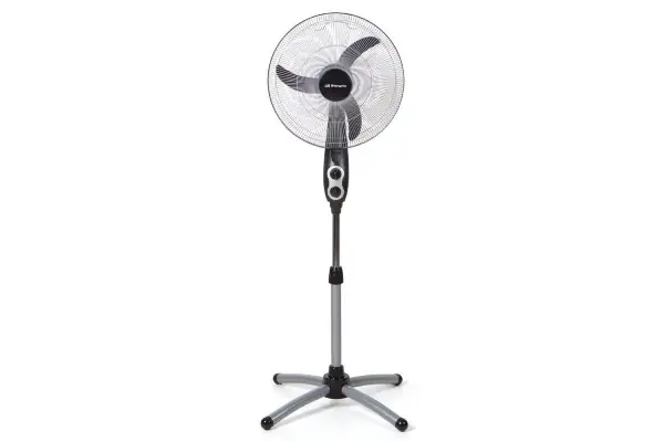 Pago Seguro VENTILADOR DE PIE ORBEGOZO SF 0156 - 60W - ASPAS 45CM - 3 VELOCIDADES - CABEZAL OSCILANTE - POSICIÓN FIJA/OSCILANTE - ALTURA REGULABLE HASTA 155CM