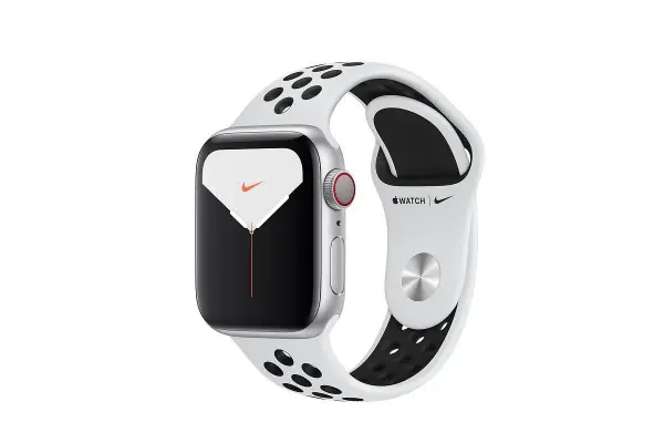 Comprar En Línea Apple Watch Nike Series 5 Gps Cell 40Mm Caja Aluminio Plata Con Correa Platino Puro/Negra Nike Depo