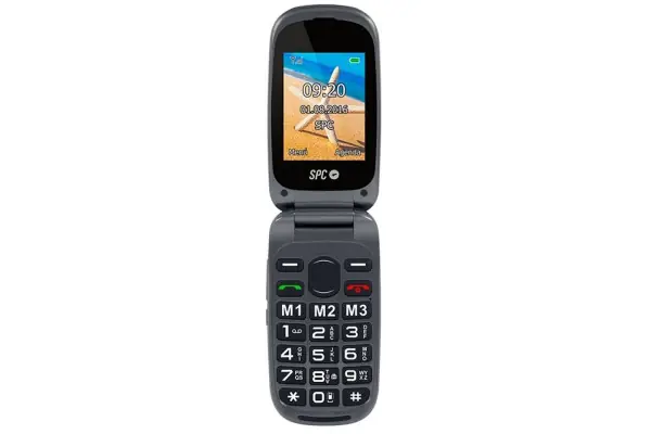 Ordena Ya Teléfono Móvil Libre Spc Harmony Negro - Doble Pantalla - Teclas Grandes - Dual Sim - Cámara - Tecla Sos - Bat Litio - Base Carga
