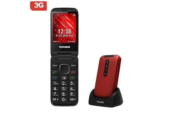 Teléfono Móvil Libre Telefunken Tm 360 Cosí Rojo - Pantalla 7.1Cm - 3G - Teclas Whatsapp/Facebook - Cam 2Mp - Microsd - Android - Bat 1000Mah Compra Hoy