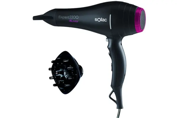Más Vendido Secador De Pelo Solac Sp7151 Expert 2200 - 2200W - 2 Niveles Potencia - 3 Niveles Temperatura - Botón Aire Frío - Termostato Seguridad - Difusor