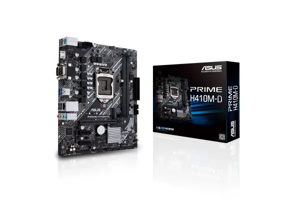 Oferta De Temporada Placa Base Asus Prime H410M-D - Para Intel Core 10Th Gen - Socket Lga 1200 - Chipset H410 - 2*Dimm Ddr4 - Hdmi/Vga - Matx