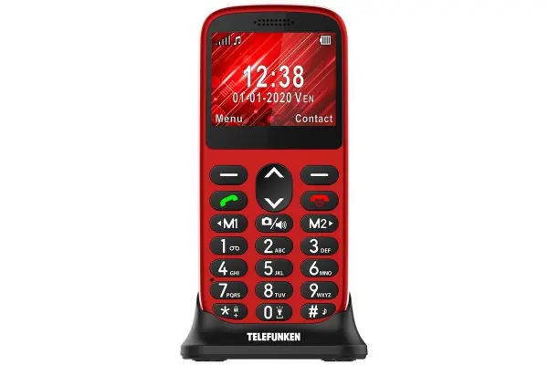 Precio De Oferta Teléfono Móvil Telefunken S420 Para Personas Mayores/ Rojo