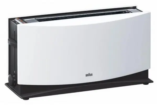 Tostador Braun Ht500, 1000W, 1 Ranura, Blanco, Par Novedad
