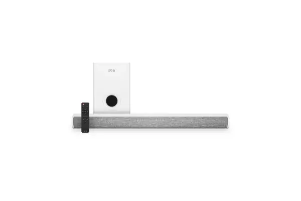Promoción Exclusiva Barra De Sonido Con Bluetooth Spc Suana/ 100W/ 2.1 / Blanco