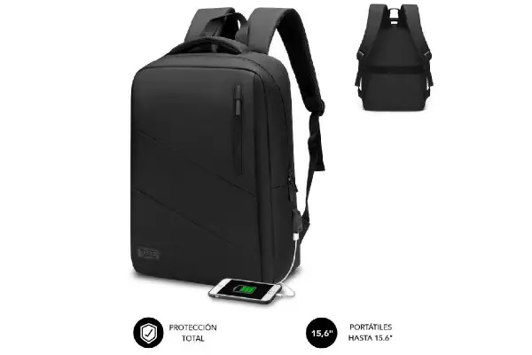 Directo De Fábrica Mochila Subblim City Backpack Para Portátiles Hasta 15.6‘/ Puerto Usb