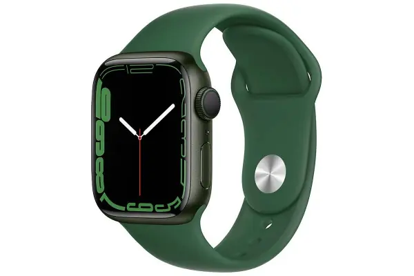 A Buen Precio Apple Watch Series 7 MKN03TY/A Gps 41 Mm Correa Deportiva Verde Trebol
