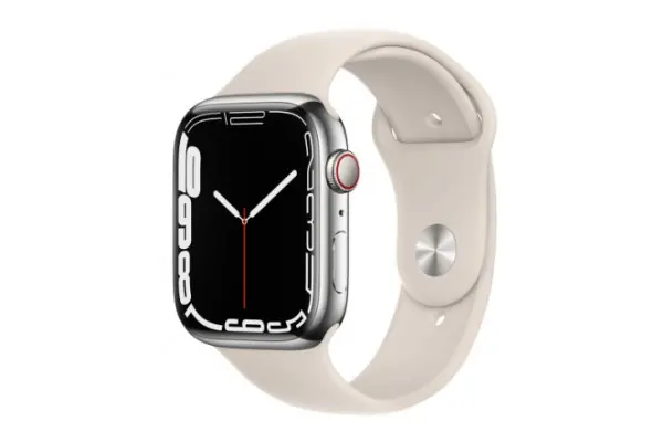 Precio Reducido Apple Watch Series 7 MKJV3TY/A GPS Cellular 45Mm Correa Deportiva Blanco Estrella