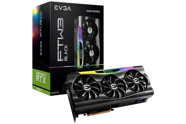 Tarjeta Gráfica Evga Geforce Rtx 3090 Ti Ftw3 Black Gaming/ 24Gb Gddr6X Novedad