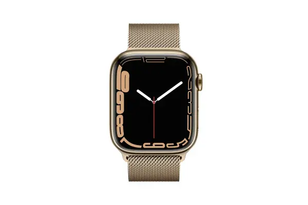Compra Hoy Apple Watch Series 7/ Gps/ Cellular/ 45 Mm/ Caja De Acero Oro/ Correa Milanesa En Oro