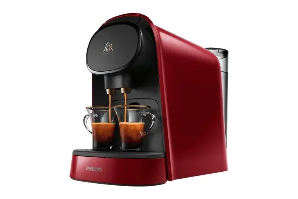 Promoción Exclusiva Cafetera De Cápsulas Philips L‘Or Barista Lm8012/ Compatible Cápsulas Nespresso Y L‘Or/ Rojo Rubí