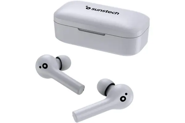 Auriculares Bluetooth Sunstech Wavepodstouchwt/ Con Estuche De Carga/ Autonomía 4H/ Blancos Novedad
