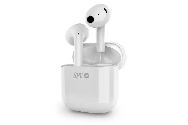 Garantía De Devolución De Dinero Auriculares Bluetooth Spc Zion Studio Con Estuche De Carga/ Autonomía 5.30H/ Blancos