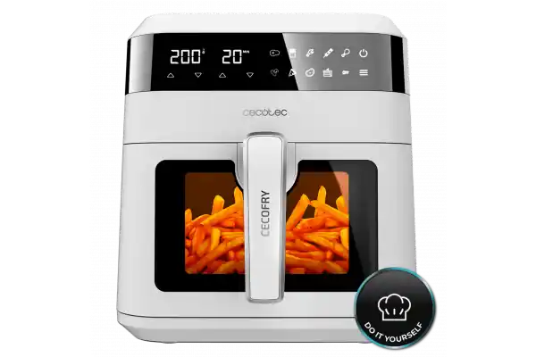 Oferta Freidora sin aceite. Airfryer Cecotec Cecofry Experience Window White 6000