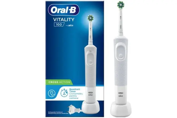 Última Versión Cepillo Dental Braun Oral-B Vitality 100 Crossaction/ Blanco