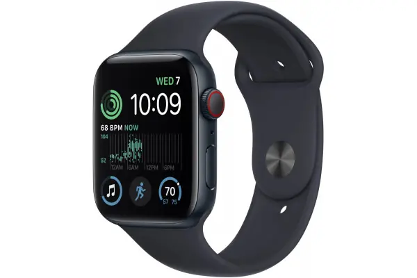 Disponible Ahora Apple Watch Se MNPY3TY/A Gps Cellular 44Mm Caja De Aluminio En Negro Medianoche Correa Deportiva Negro Medianoche