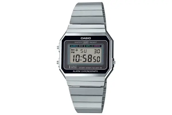 Reloj Digital Casio Vintage Iconic A700We-1Aef/ 37Mm/ Plata Solo Por Tiempo Limitado