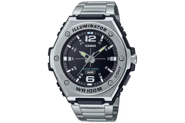 Precio Rebajado Reloj Analógico Casio Collection Men Mwa-100Hd-1Avef/ 50Mm/ Negro Y Plata