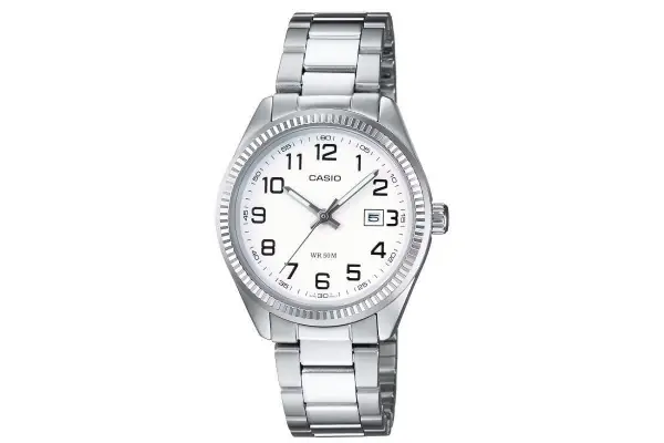 Reloj Analógico Casio Collection Women Ltp-1302Pd-7Bveg/ 34Mm/ Plata Y Blanco Imprescindible (Must-Have)