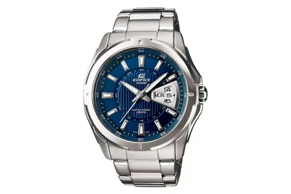 Reloj Analógico Casio Edifice Classic Ef-129D-2Avef/ 49Mm/ Plata Y Azul Oferta Flash