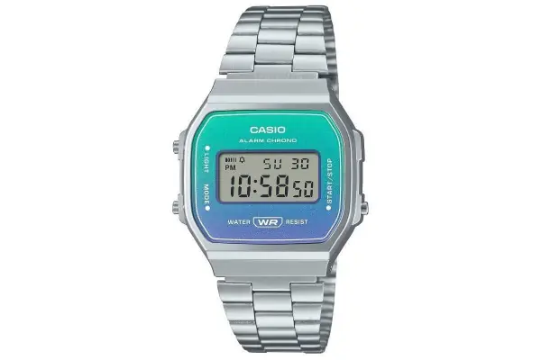 Reloj Digital Casio Vintage Iconic A168Wer-2Aef/ 39Mm/ Plata Y Azul Barato