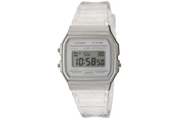 Última Oportunidad Reloj Digital Casio Collection Women F-91Ws-7Ef/ 38Mm/ Blanco
