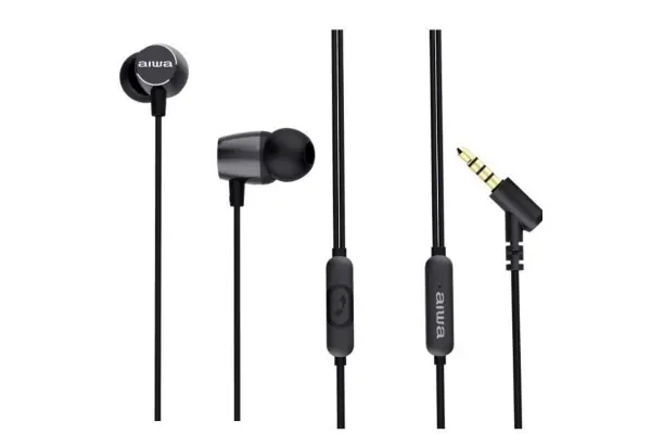 A Buen Precio Auriculares Intrauditivos Aiwa Estm-30Bk/ Con Micrófono/ Jack 3.5/ Negro