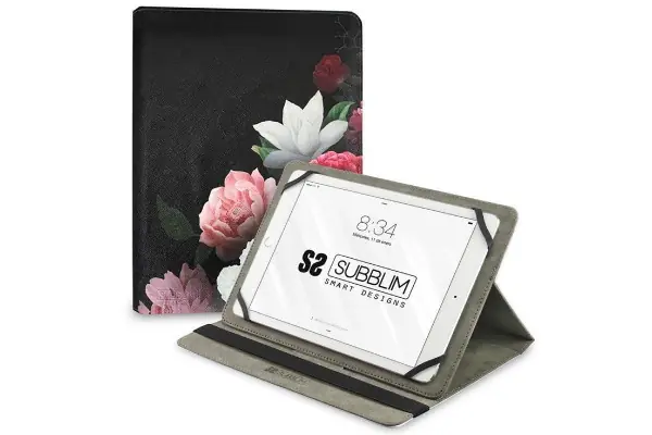 Compra Hoy Funda Subblim Trendy Case Rosas Para Tablet De 11‘/ Negra