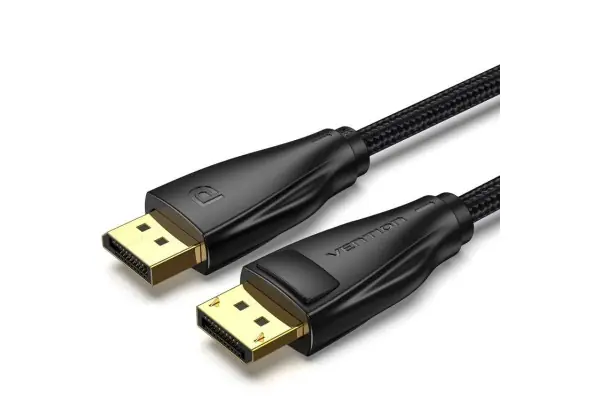 Stock Limitado Cable Displayport 1.4 8K Vention Hccbf/ Displayport Macho - Displayport Macho/ 1M/ Negro