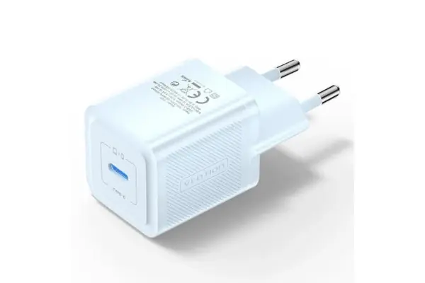 Envío Inmediato Cargador Gan De Pared Vention Fepl0-Eu/ 1Xusb Tipo-C/ 20W