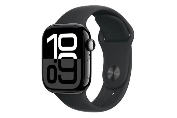 Apple Watch Series 10/ Gps/ Cellular/ 42Mm/ Caja De Aluminio Negro Azabache / Correa Deportiva Negra S/M Oferta Flash