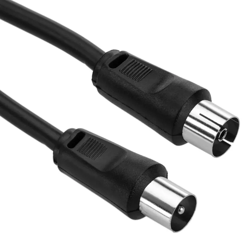 Barato Cable Antena De TV De 75 Ohm 20 M Negro