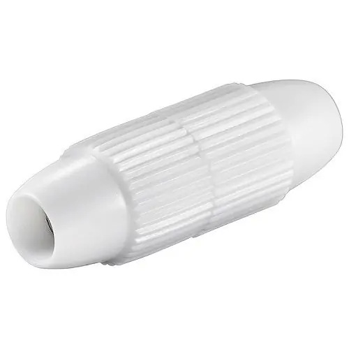 Empalme Cable Coaxial Tipo Tornillo Blanco Disponible Ahora