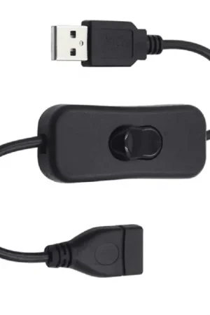 Cable USB Con Interruptor Macho-hembra 0.30 M Negro Ordenar Ahora Mismo