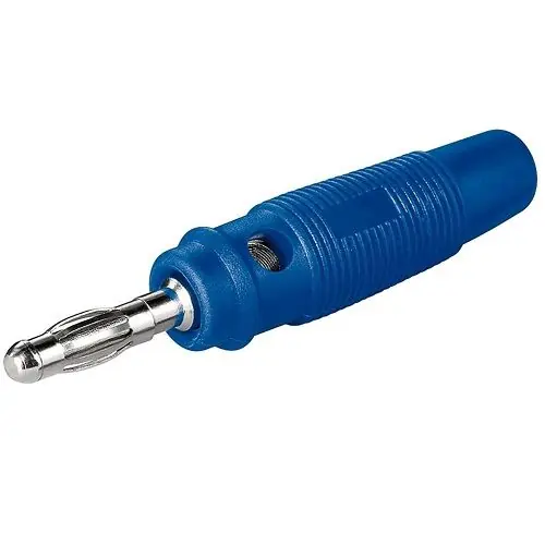 Oferta De Temporada Conector Banana Macho 4 Mm Azul