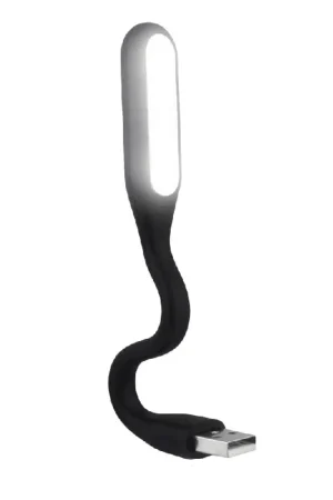 Alta Calidad Lampara Led Flexible USB Para Portatil Negro